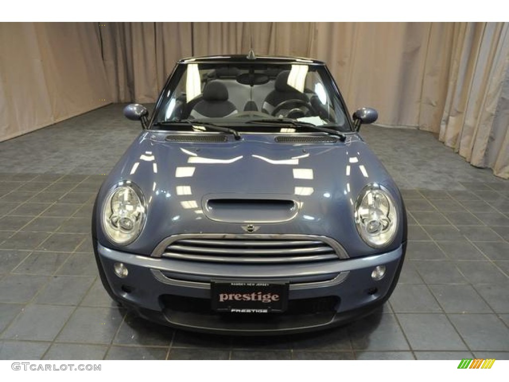 2006 Cooper S Convertible - Cool Blue Metallic / Space Gray/Panther Black photo #3