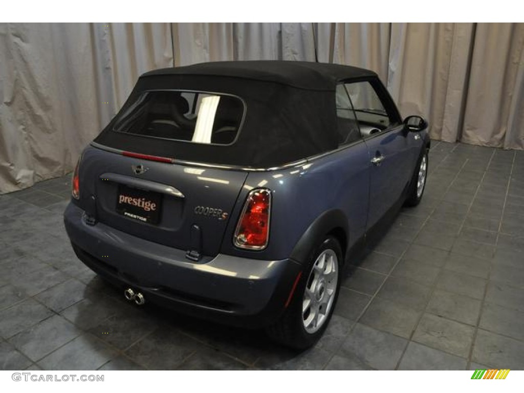 2006 Cooper S Convertible - Cool Blue Metallic / Space Gray/Panther Black photo #14
