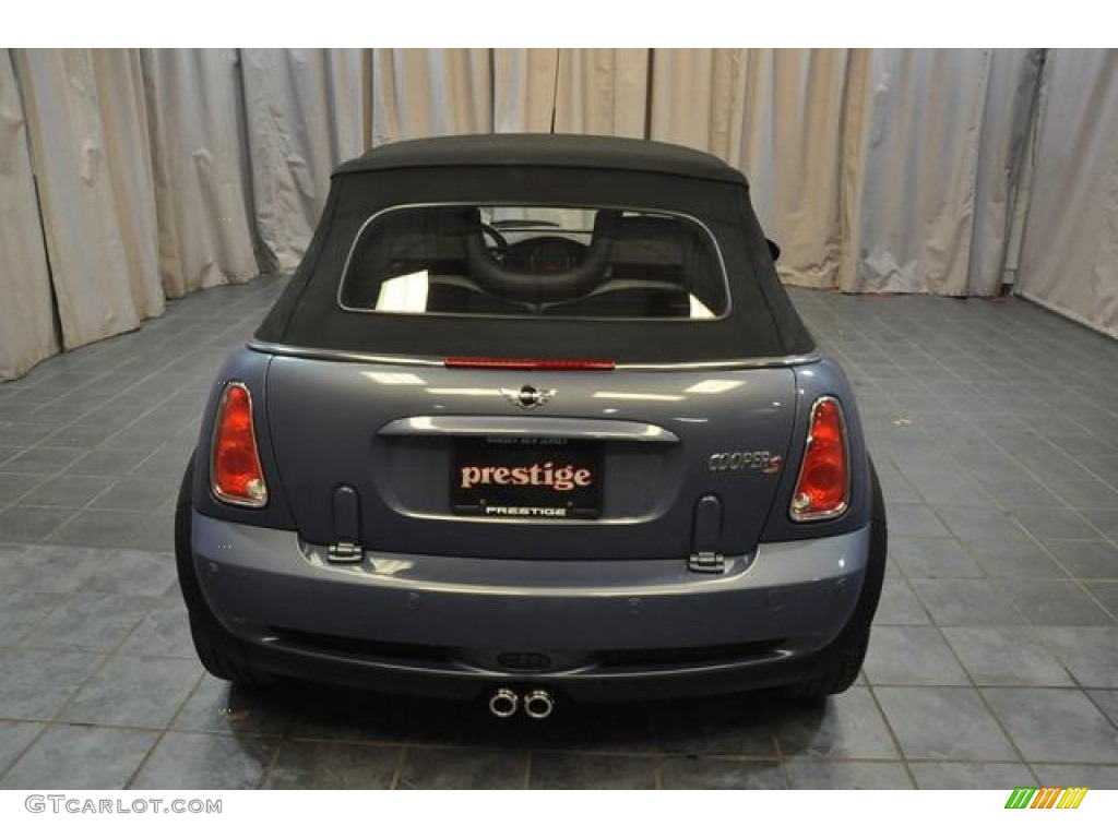 2006 Cooper S Convertible - Cool Blue Metallic / Space Gray/Panther Black photo #19