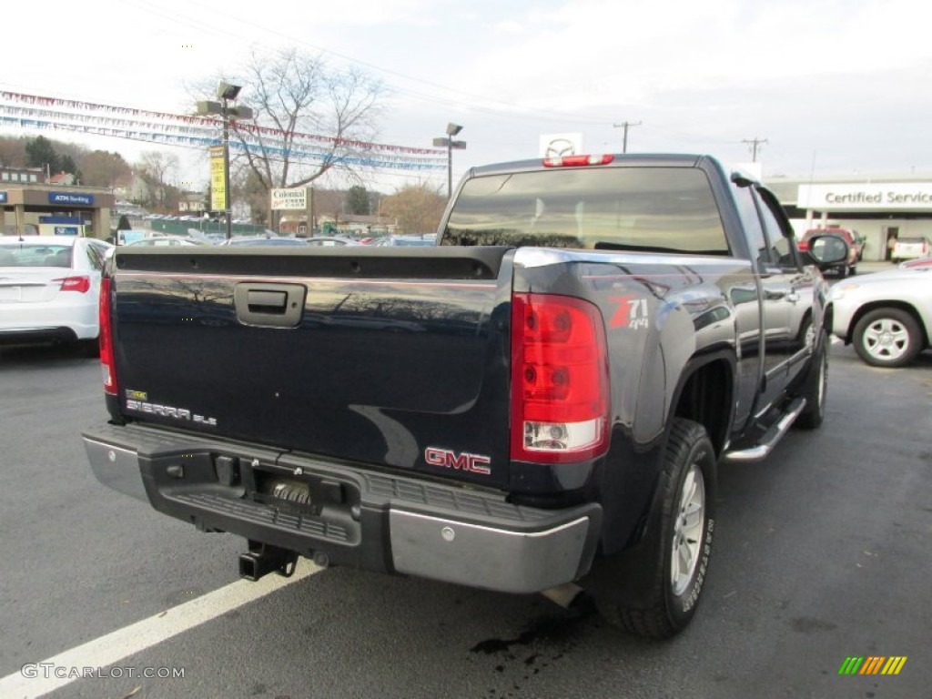 2007 Sierra 1500 SLE Extended Cab 4x4 - Deep Blue Metallic / Dark Titanium/Light Titanium photo #7