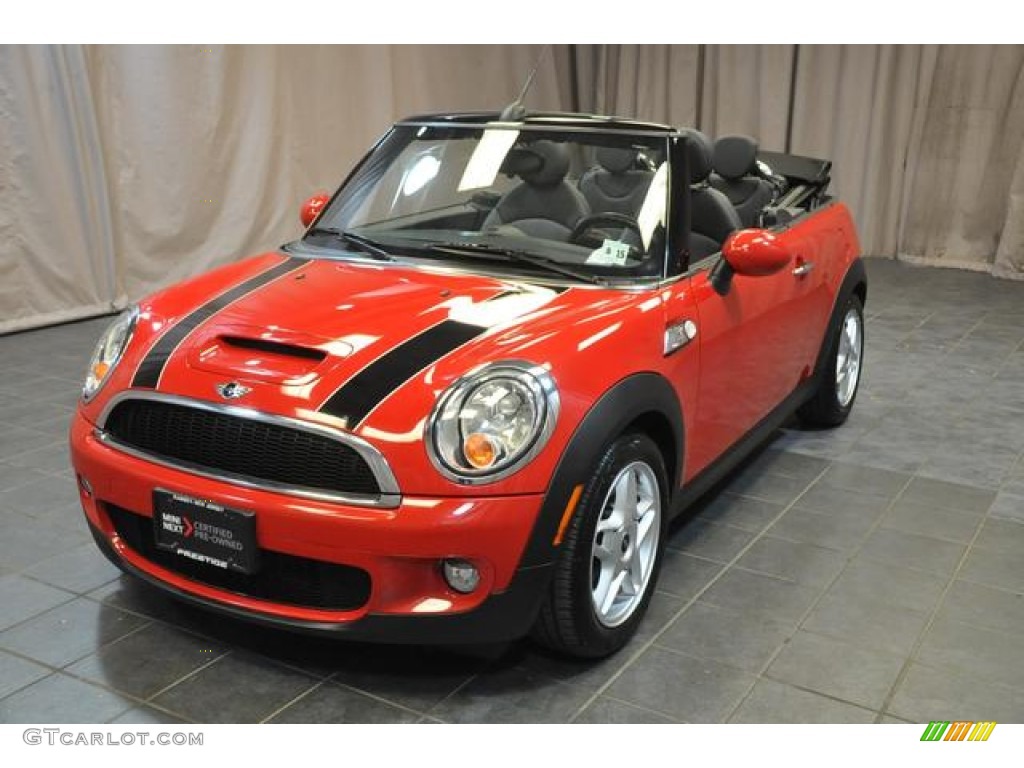 2010 Cooper S Convertible - Chili Red / Grey/Carbon Black photo #1