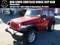 2014 Flame Red Jeep Wrangler Sport 4x4  photo #1