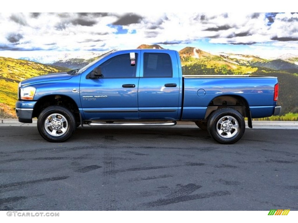 2006 Ram 2500 SLT Quad Cab 4x4 - Atlantic Blue Pearl / Medium Slate Gray photo #6