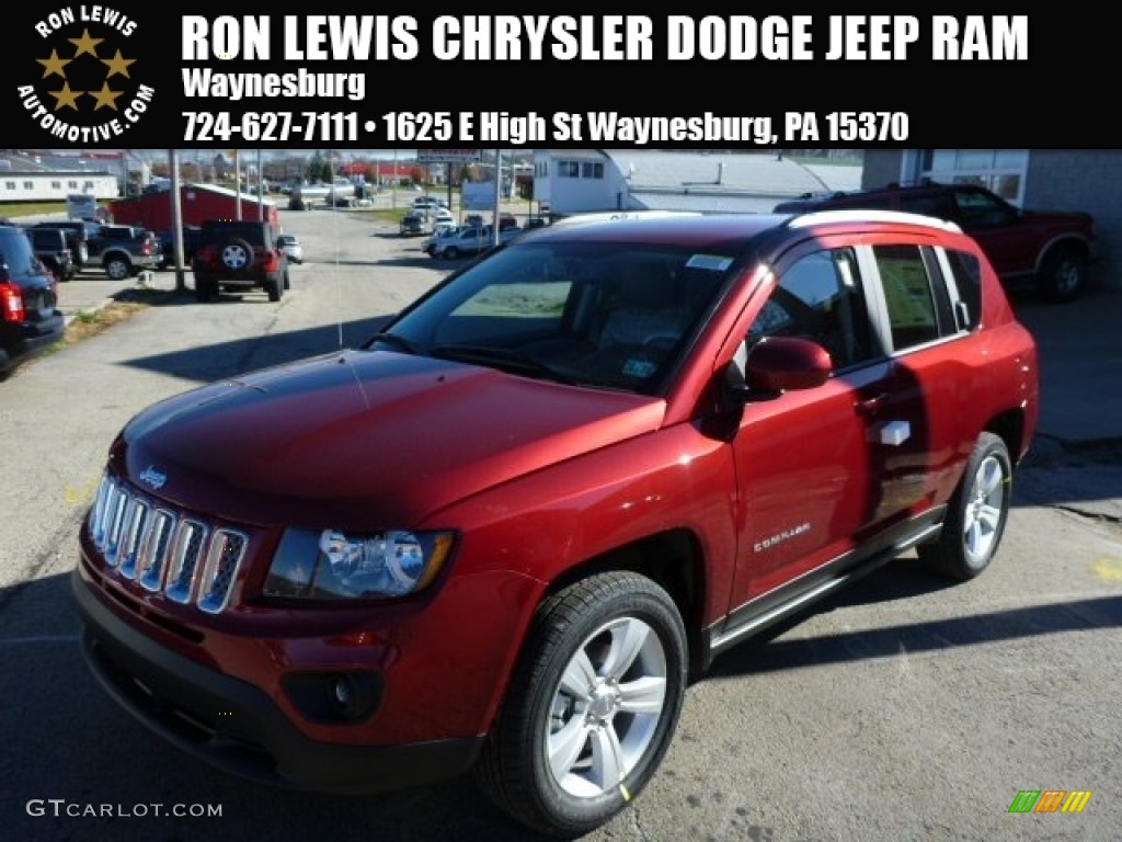 Deep Cherry Red Crystal Pearl Jeep Compass