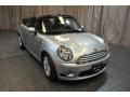 2011 White Silver Metallic Mini Cooper Convertible  photo #4