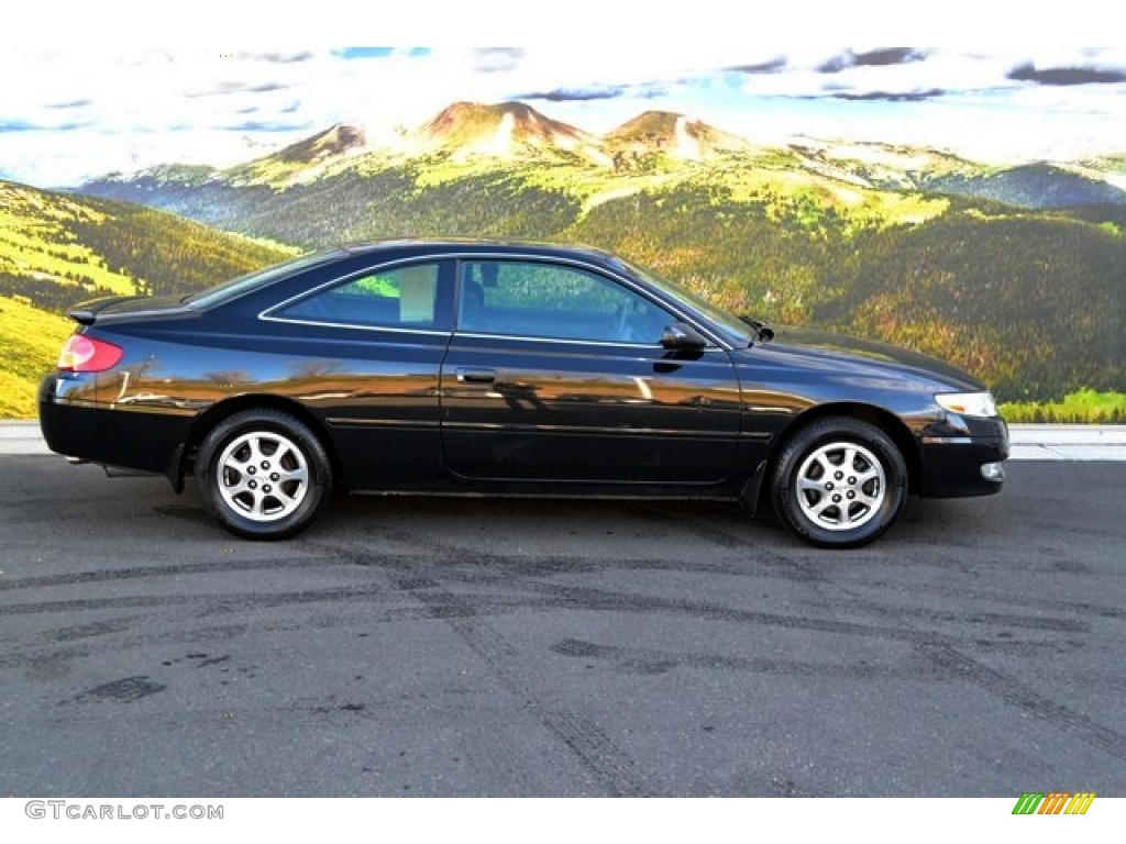 2003 Solara SE Coupe - Black Sand Pearl / Charcoal photo #2