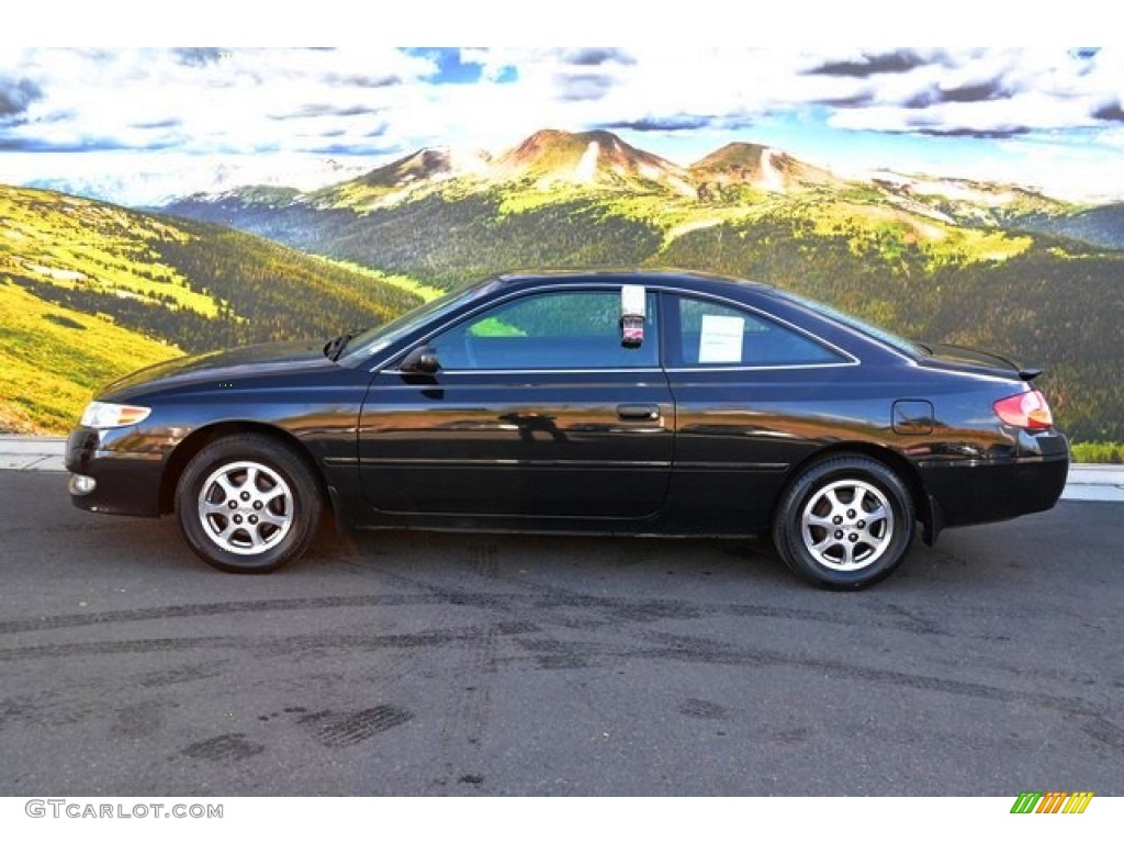 2003 Solara SE Coupe - Black Sand Pearl / Charcoal photo #6