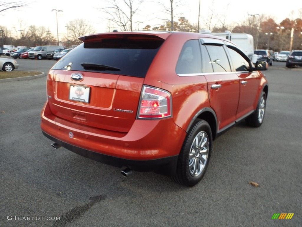 2008 Edge Limited - Blazing Copper Metallic / Charcoal photo #7