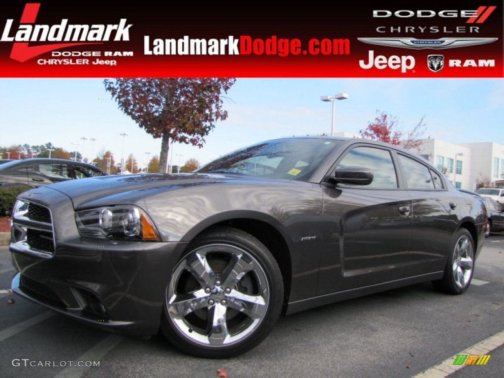 2013 Charger R/T - Granite Crystal / Black photo #1