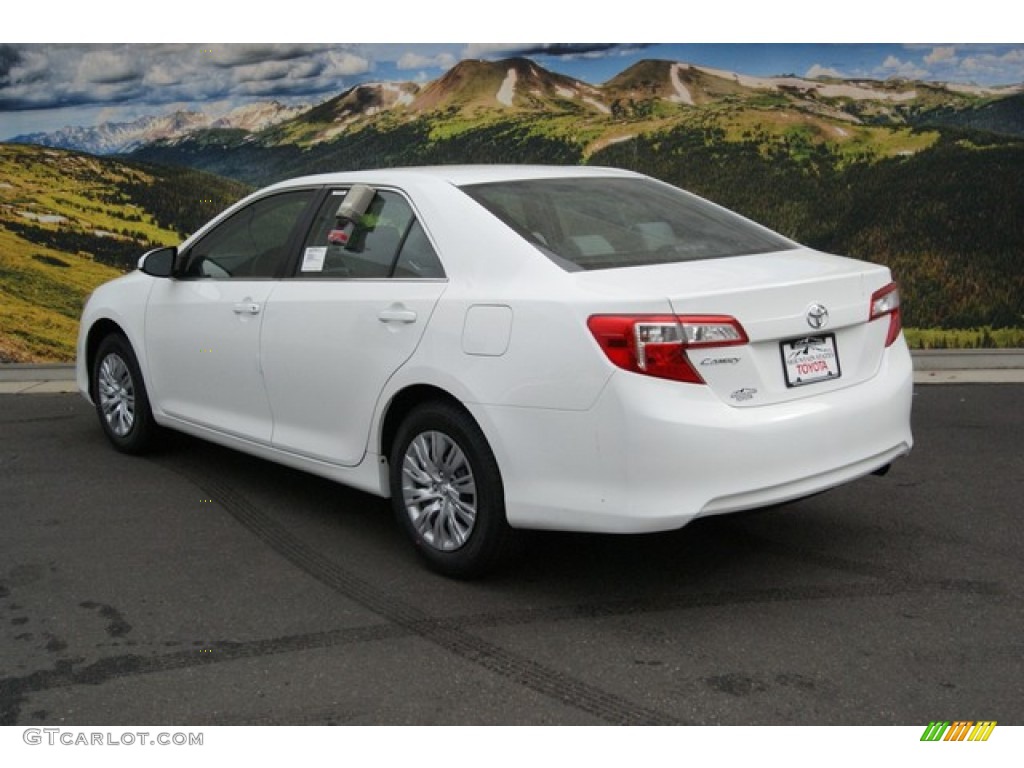 2014 Camry L - Super White / Ash photo #3