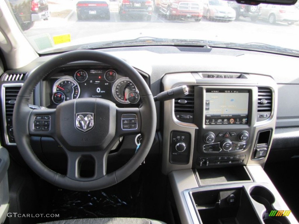 2014 Ram 2500 Big Horn Crew Cab 4x4 Black/Diesel Gray Dashboard Photo #88167701