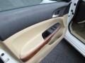 Ivory 2011 Honda Accord EX Sedan Door Panel