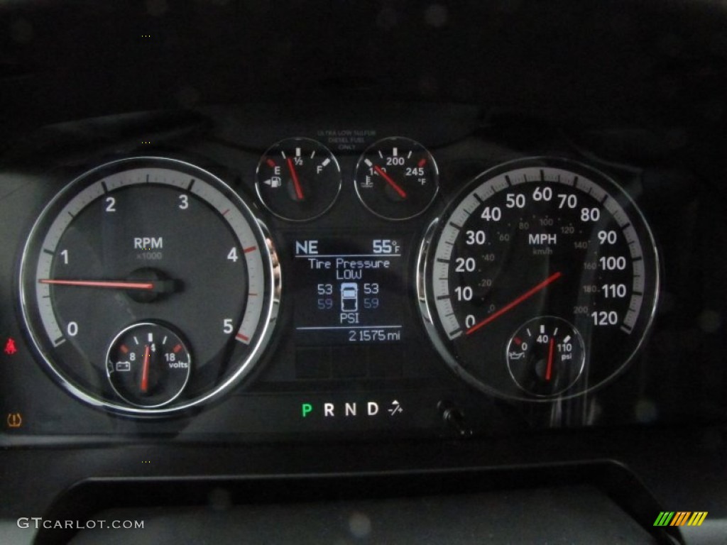 2011 Ram 2500 HD Big Horn Crew Cab 4x4 - Brilliant Black Crystal Pearl / Dark Slate/Medium Graystone photo #21