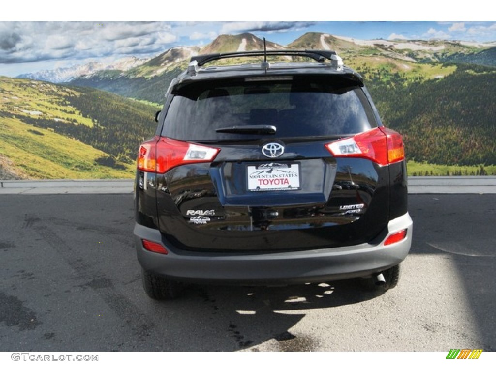 2013 RAV4 Limited AWD - Black / Black photo #4