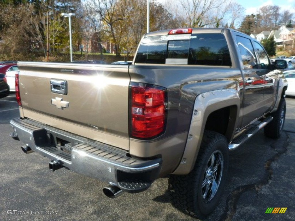 2014 Silverado 1500 LT Crew Cab 4x4 - Brownstone Metallic / Cocoa/Dune photo #3