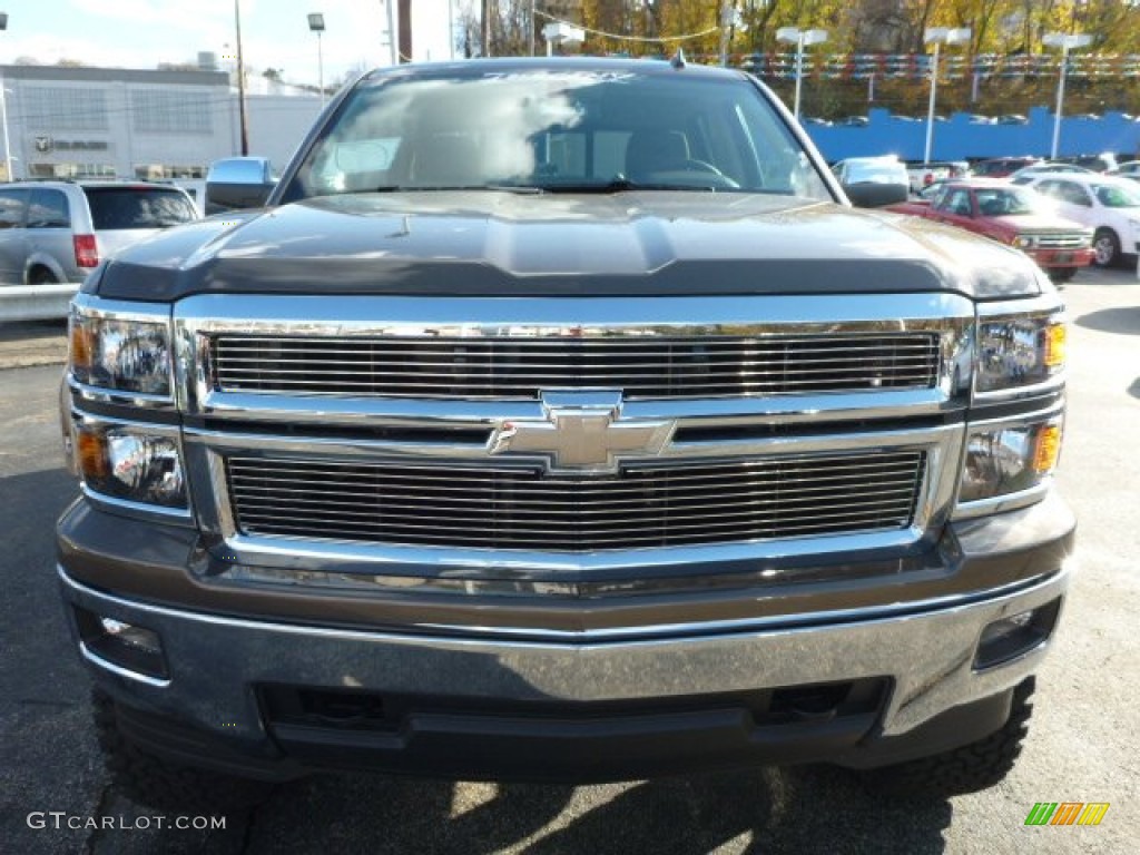 2014 Silverado 1500 LT Crew Cab 4x4 - Brownstone Metallic / Cocoa/Dune photo #9