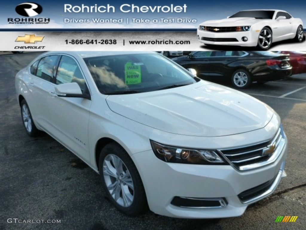 2014 Impala LT - White Diamond Tricoat / Jet Black photo #1