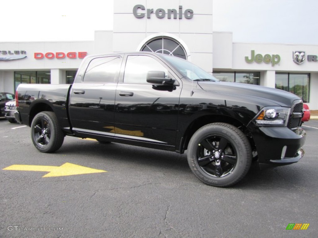 2014 1500 Express Crew Cab - Black / Black/Diesel Gray photo #1