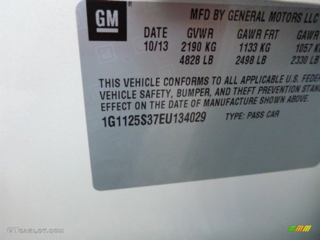 2014 Impala LT - White Diamond Tricoat / Jet Black photo #16