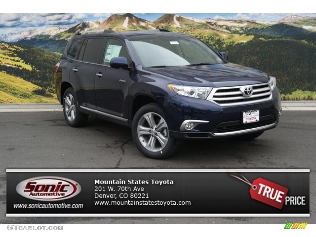 2013 Highlander Limited 4WD - Nautical Blue Metallic / Sand Beige photo #1