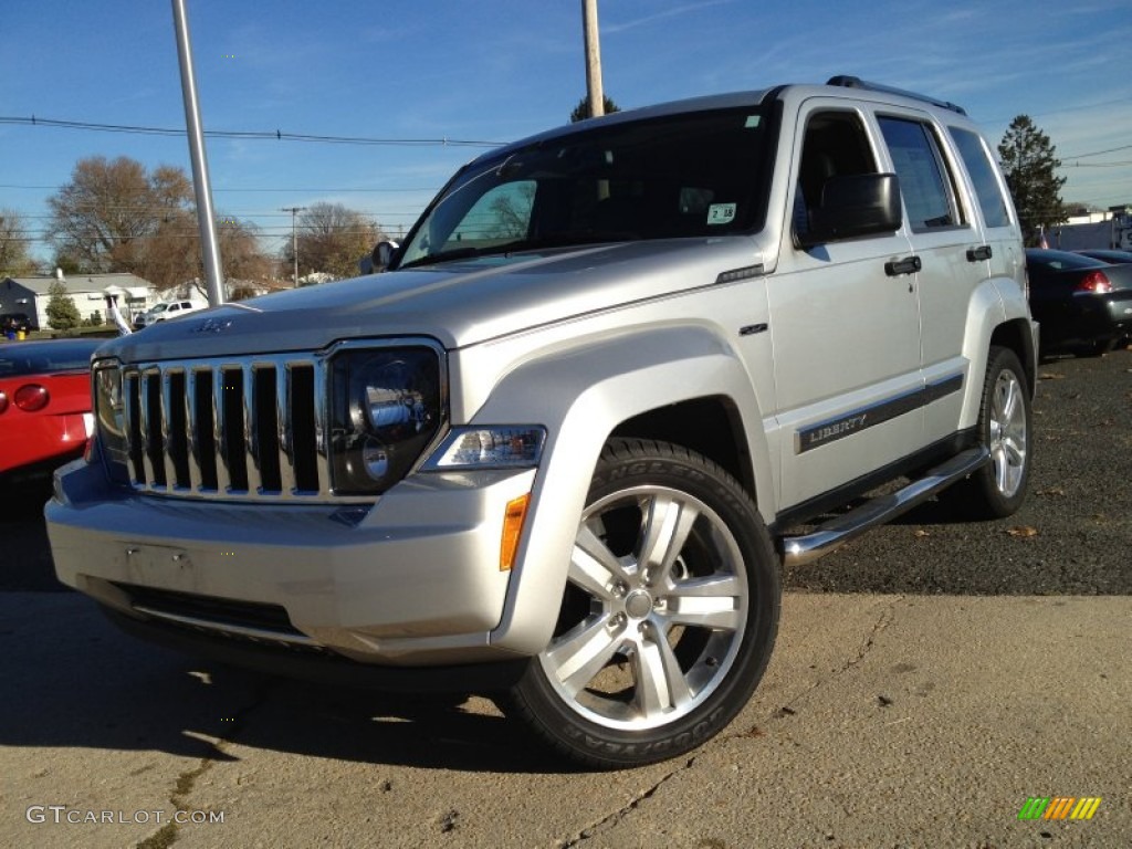 2012 Liberty Jet 4x4 - Bright Silver Metallic / Dark Slate Gray photo #1