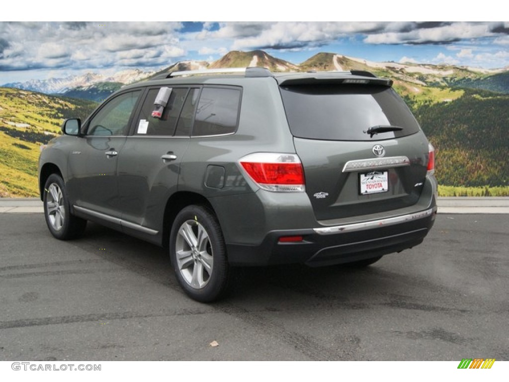 2013 Highlander Limited 4WD - Cypress Green Pearl / Sand Beige photo #3