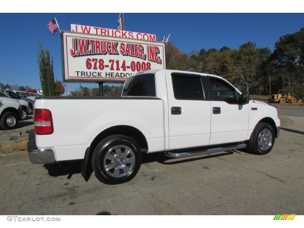 2006 F150 XLT SuperCrew - Oxford White / Tan photo #9