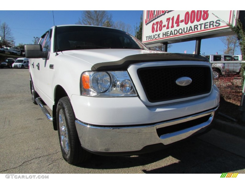 2006 F150 XLT SuperCrew - Oxford White / Tan photo #12