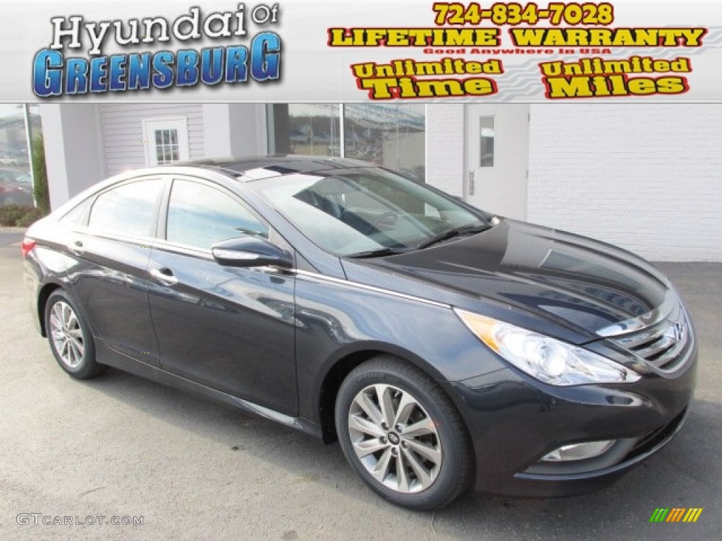 2014 Sonata Limited - Pacific Blue Pearl / Gray photo #1