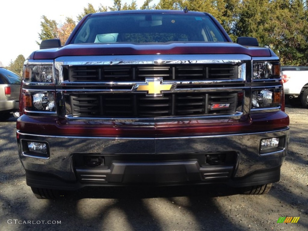 2014 Silverado 1500 LT Double Cab 4x4 - Deep Ruby Metallic / Jet Black photo #2