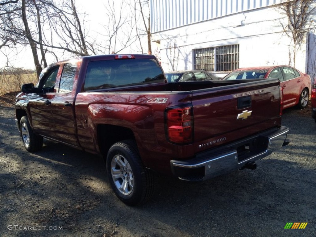 2014 Silverado 1500 LT Double Cab 4x4 - Deep Ruby Metallic / Jet Black photo #4