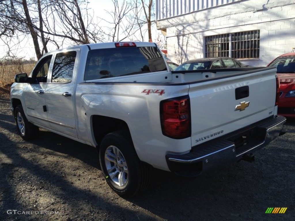 2014 Silverado 1500 LTZ Crew Cab 4x4 - White Diamond Tricoat / Jet Black photo #4