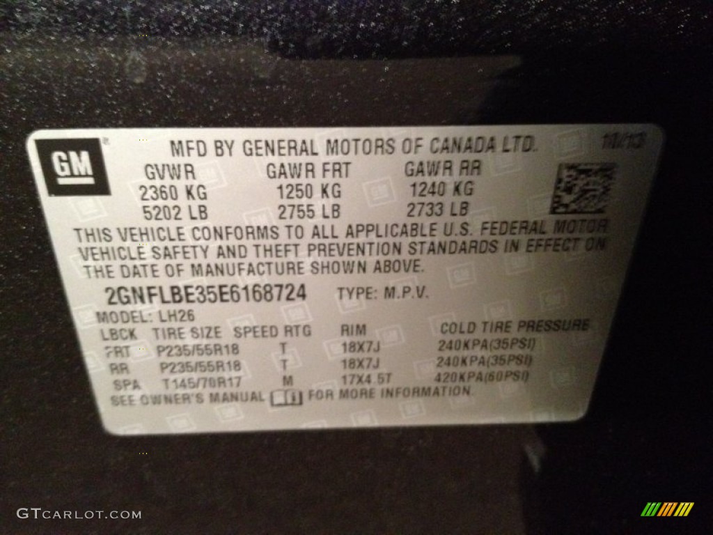 2014 Equinox LT - Black / Jet Black photo #8