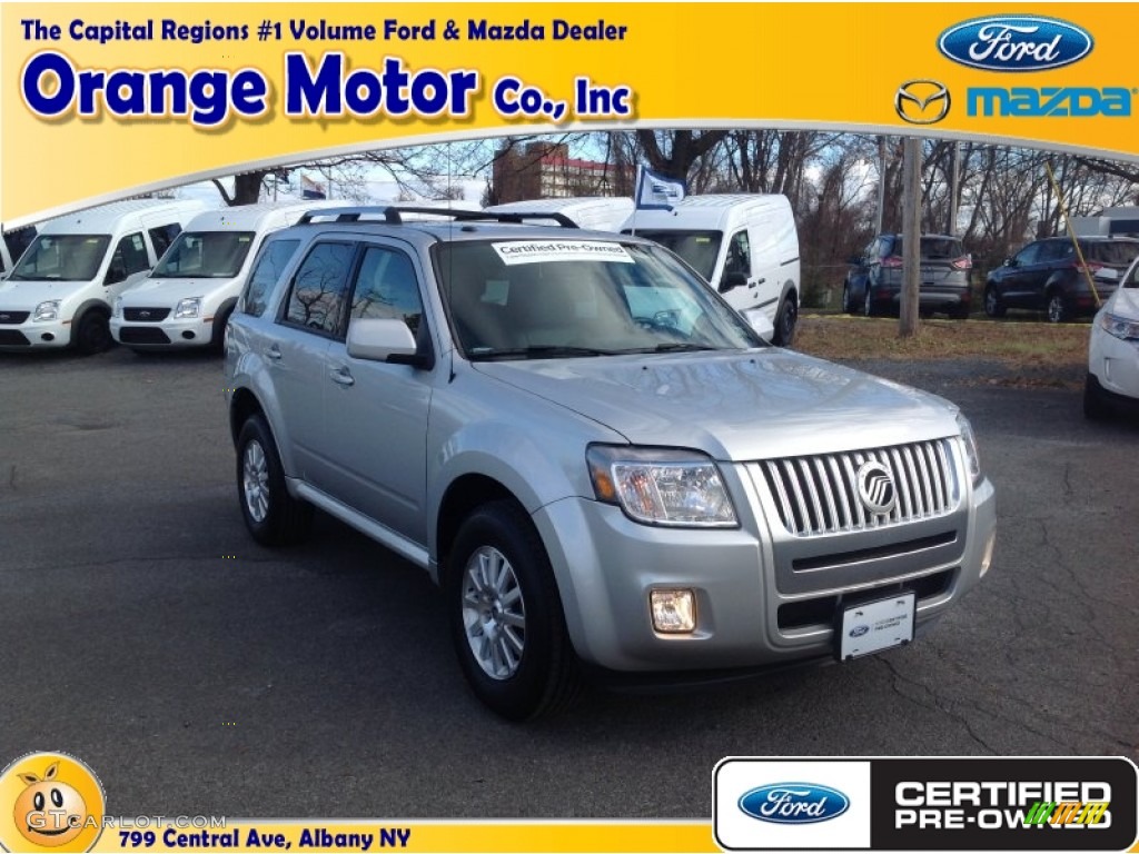 2011 Mariner Premier V6 AWD - Ingot Silver Metallic / Black photo #1