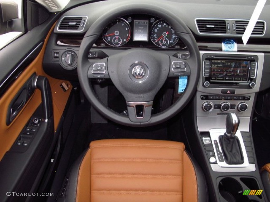 2014 Volkswagen CC Executive Truffle/Black Dashboard Photo #88177478