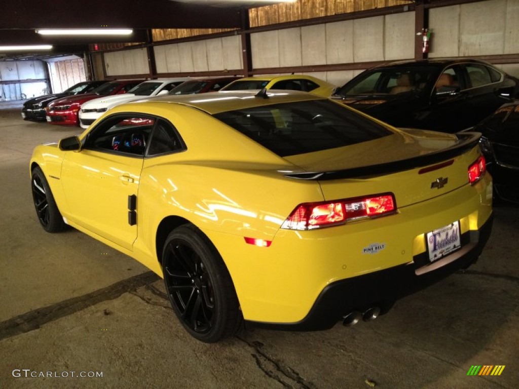 2014 Camaro SS Coupe - Bright Yellow / Black photo #4