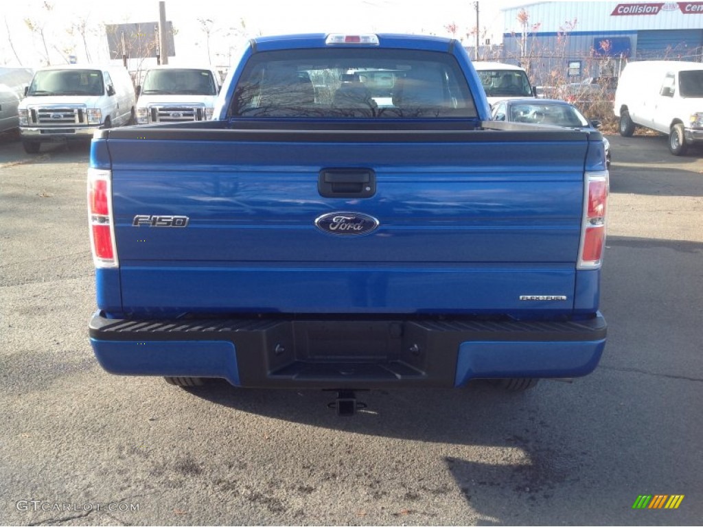 2012 F150 STX SuperCab - Blue Flame Metallic / Steel Gray photo #6