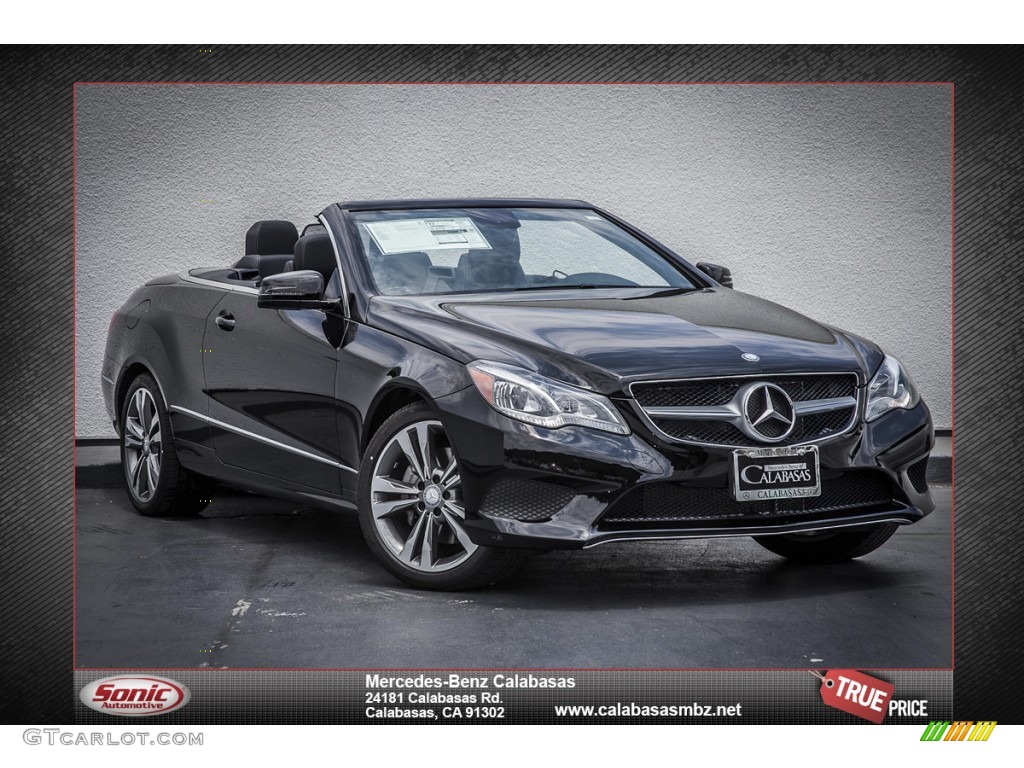 2014 E 350 Cabriolet - Black / Black photo #1