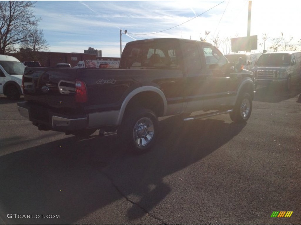 2010 F350 Super Duty Lariat SuperCab 4x4 - Black / Camel photo #7