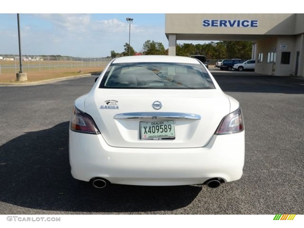 2012 Maxima 3.5 S - Winter Frost White / Charcoal photo #6