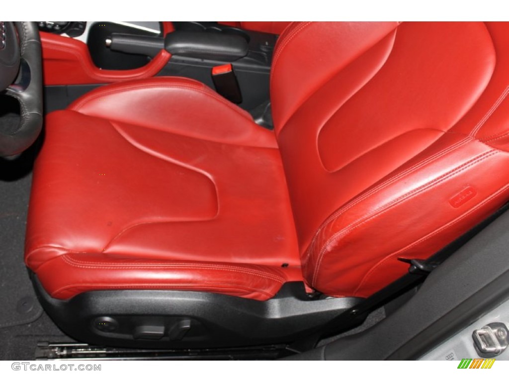 Magma Red Nappa Leather Interior 2010 Audi TT 2.0 TFSI quattro Coupe Photo #88181240