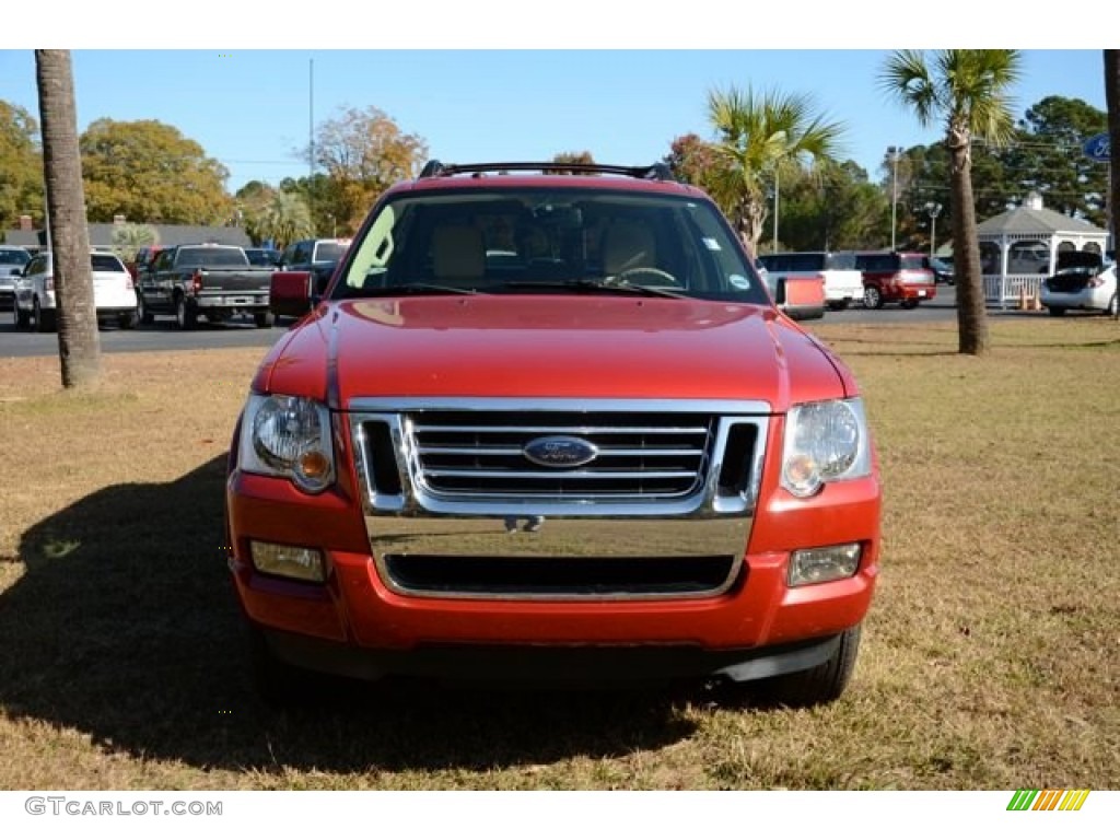 2010 Explorer Sport Trac Limited - Sangria Red Metallic / Camel/Sand photo #2