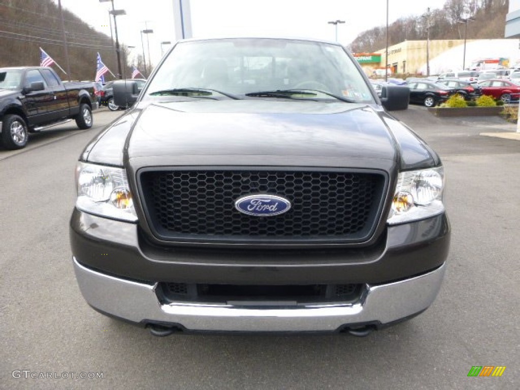 2005 F150 XLT SuperCab 4x4 - Dark Stone Metallic / Tan photo #7