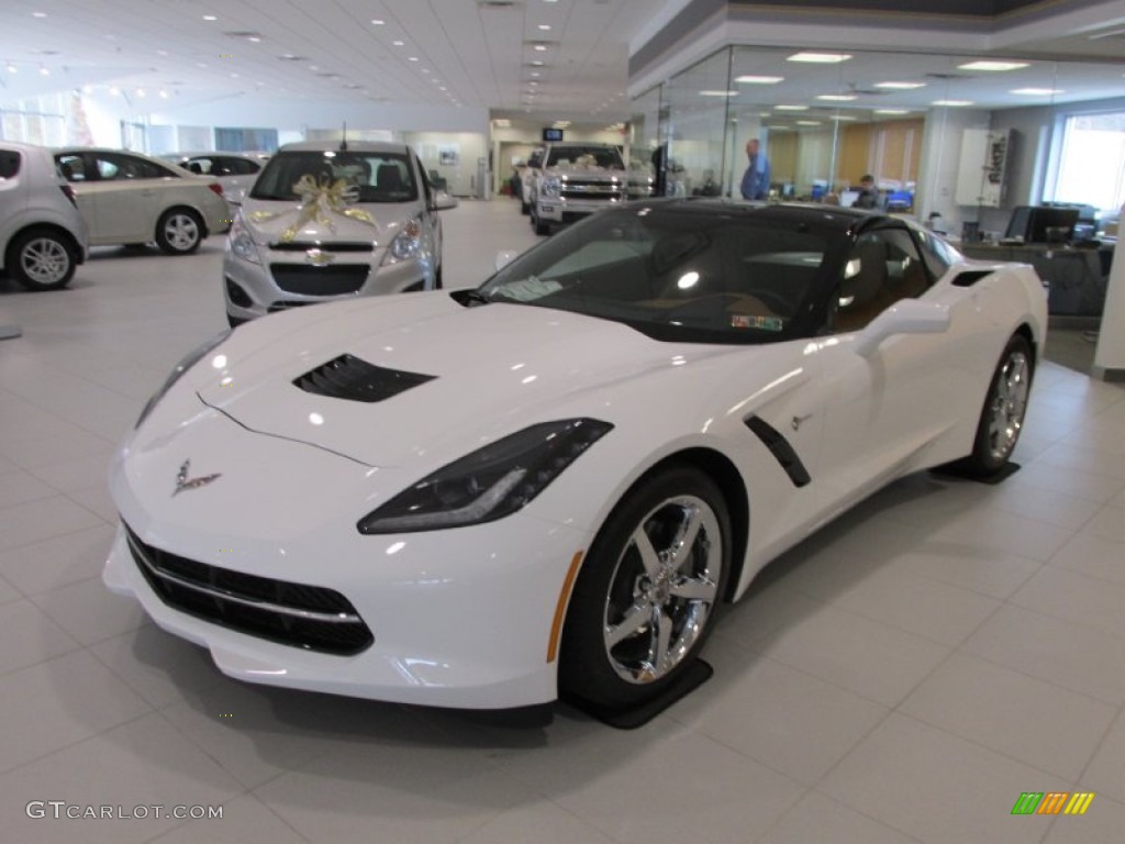 Arctic White 2014 Chevrolet Corvette Stingray Coupe Exterior Photo #88183358