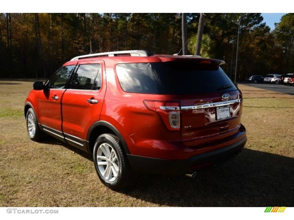 2014 Explorer XLT - Ruby Red / Medium Light Stone photo #9