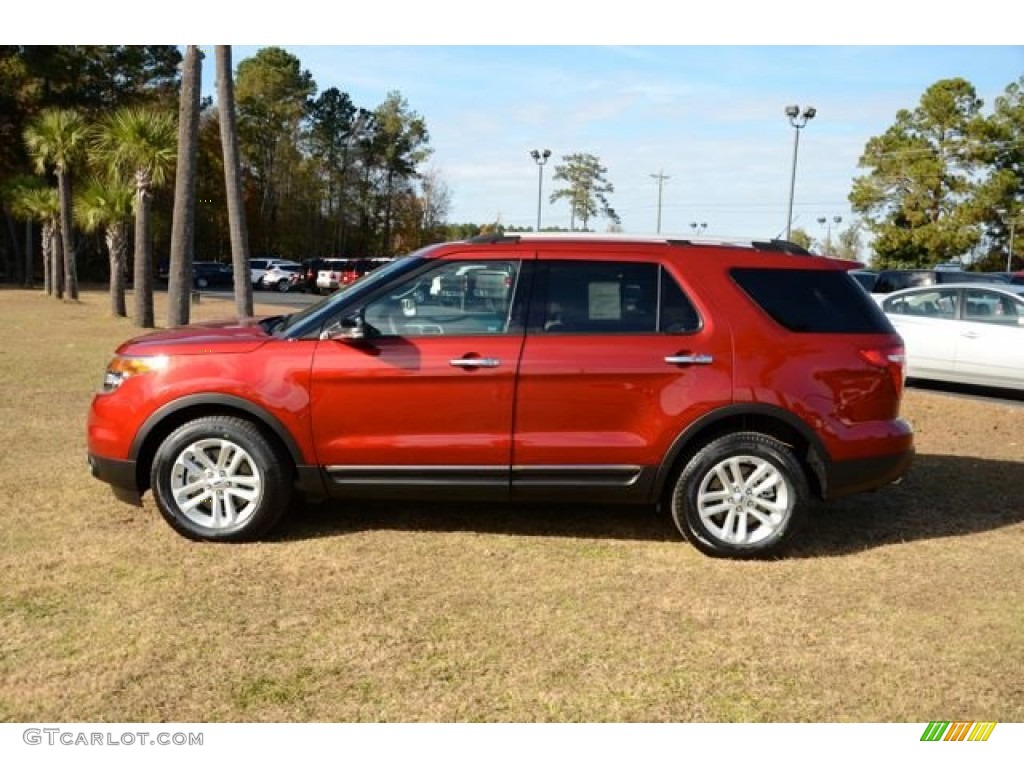 2014 Explorer XLT - Ruby Red / Medium Light Stone photo #10