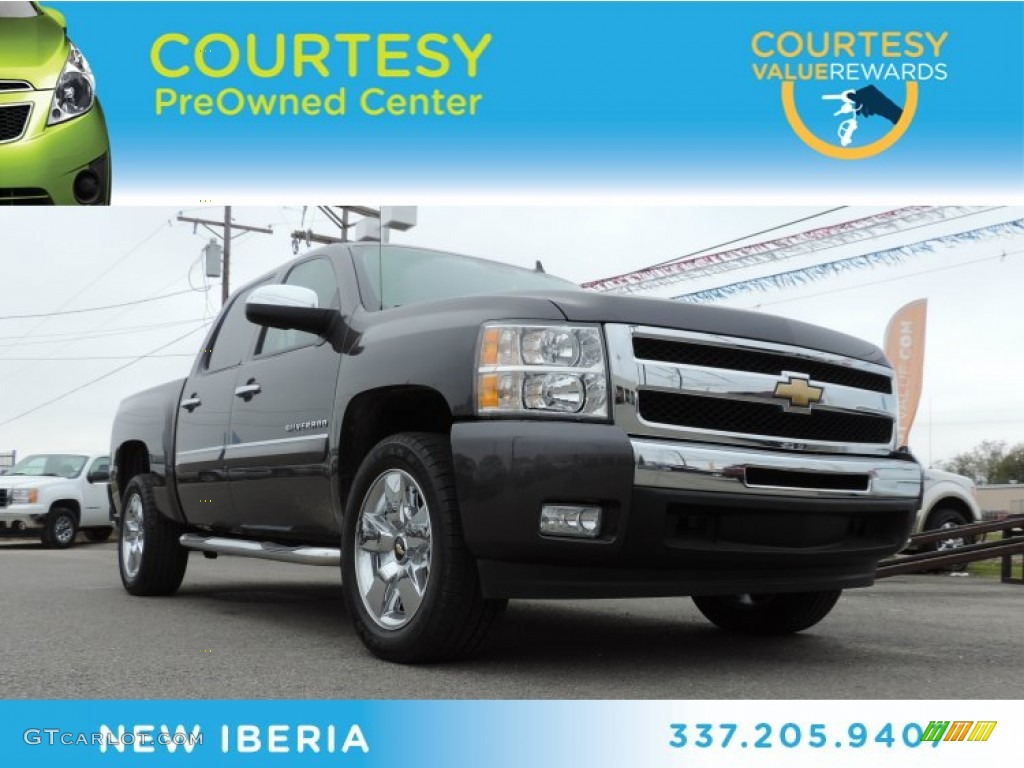 2011 Silverado 1500 LT Crew Cab - Taupe Gray Metallic / Light Titanium/Ebony photo #1