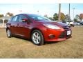 2014 Ruby Red Ford Focus SE Hatchback  photo #3