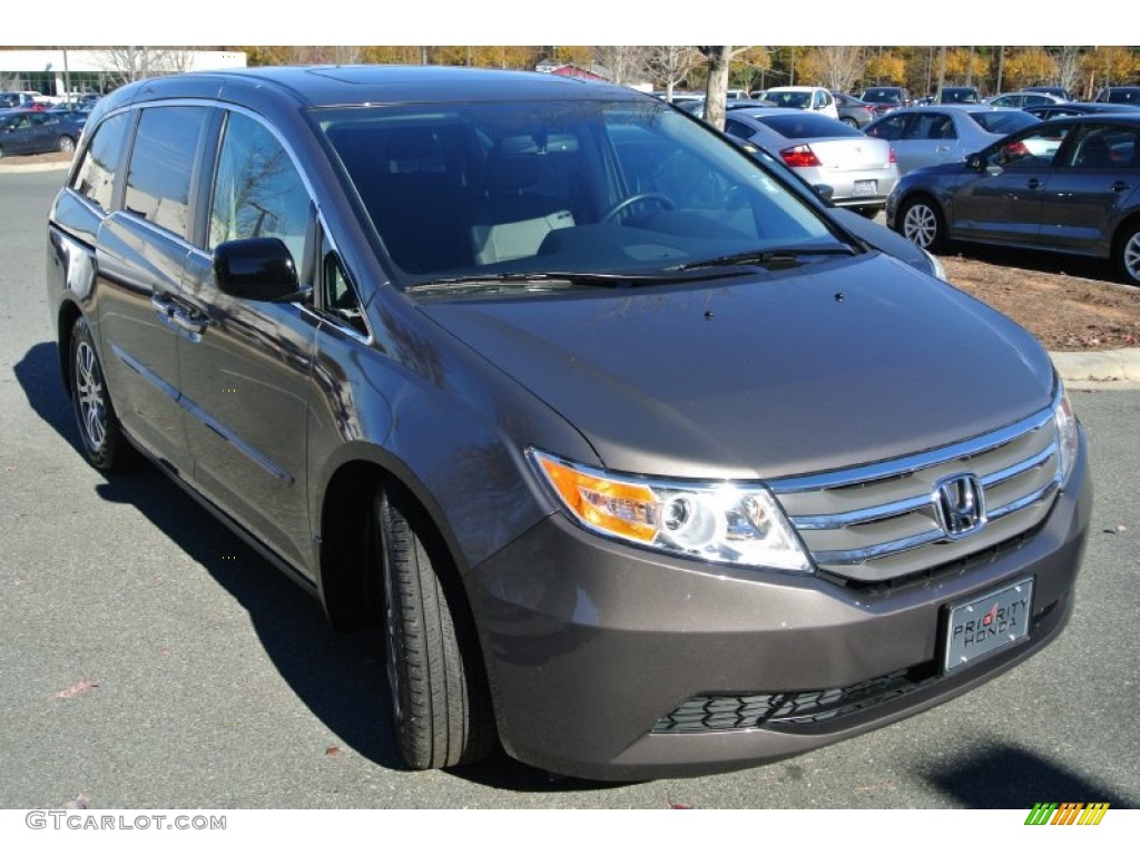 2013 Odyssey EX-L - Smokey Topaz Metallic / Truffle photo #2