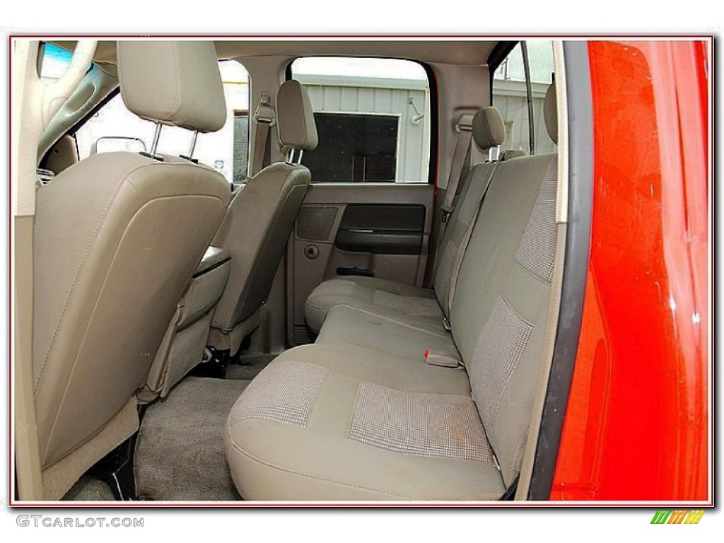 2007 Ram 3500 Laramie Quad Cab Dually - Flame Red / Medium Slate Gray photo #28